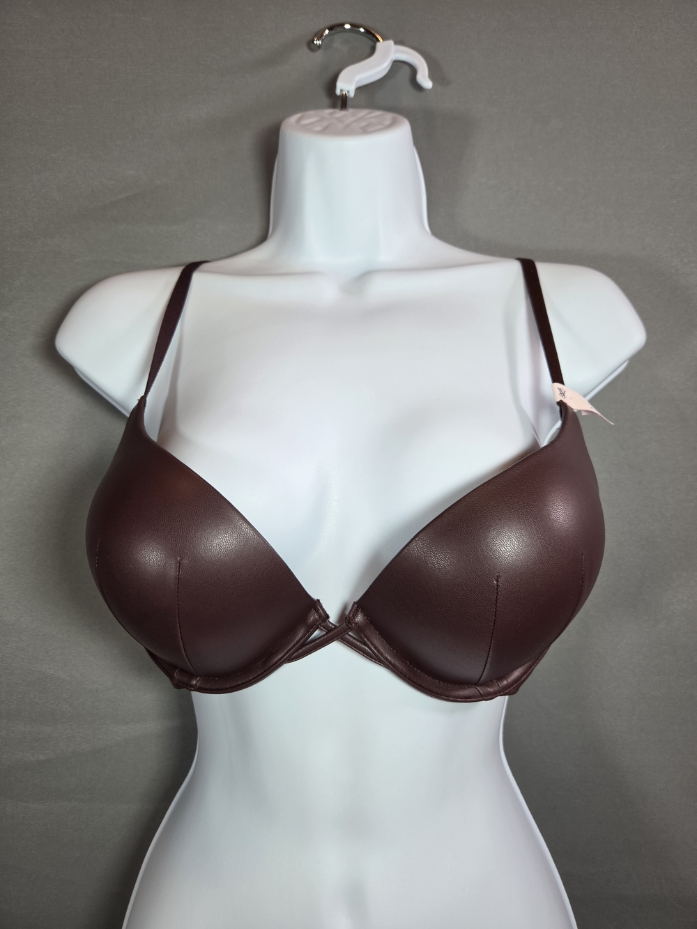 Plunge Push-Up Bra in Deep Burgundy
